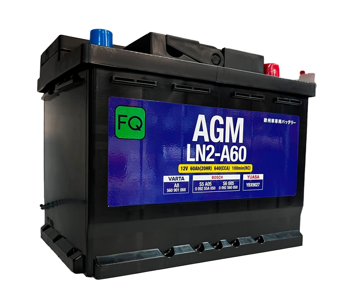 Аккумулятор, FQ AGMLN2A60, AGM, 60 Ah, обратная полярность