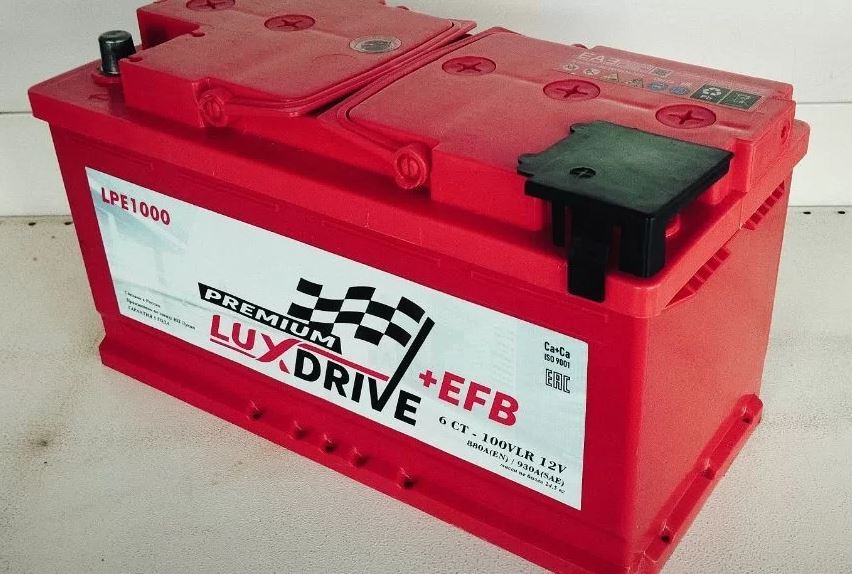 Аккумулятор автомобильный 100 ah Lux Drive EFB