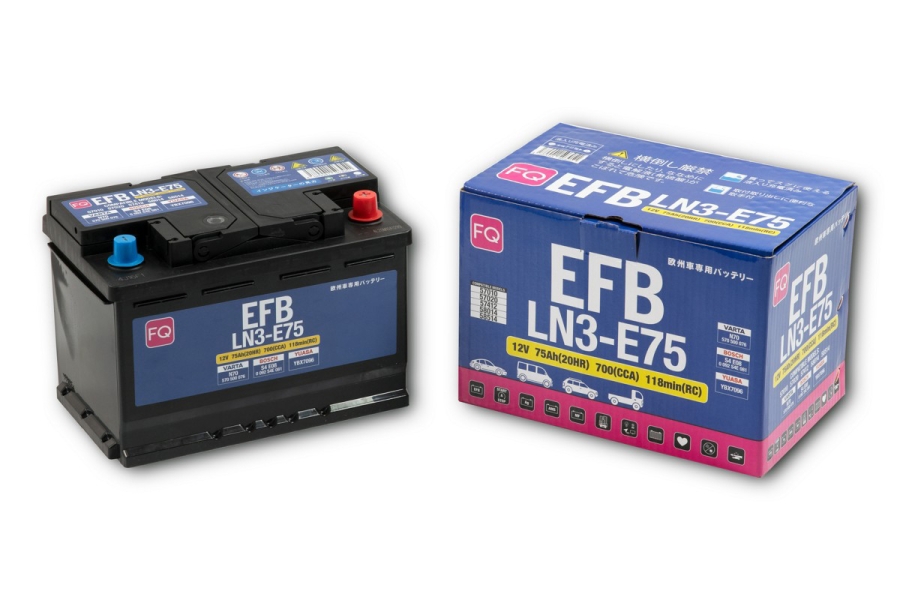 Батарея аккумуляторная FQ LN3E75 75А/ч 700А 12В обратная полярн. стандартные (Европа) клеммы